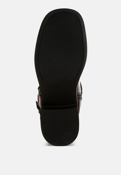 Harness Biker Boots