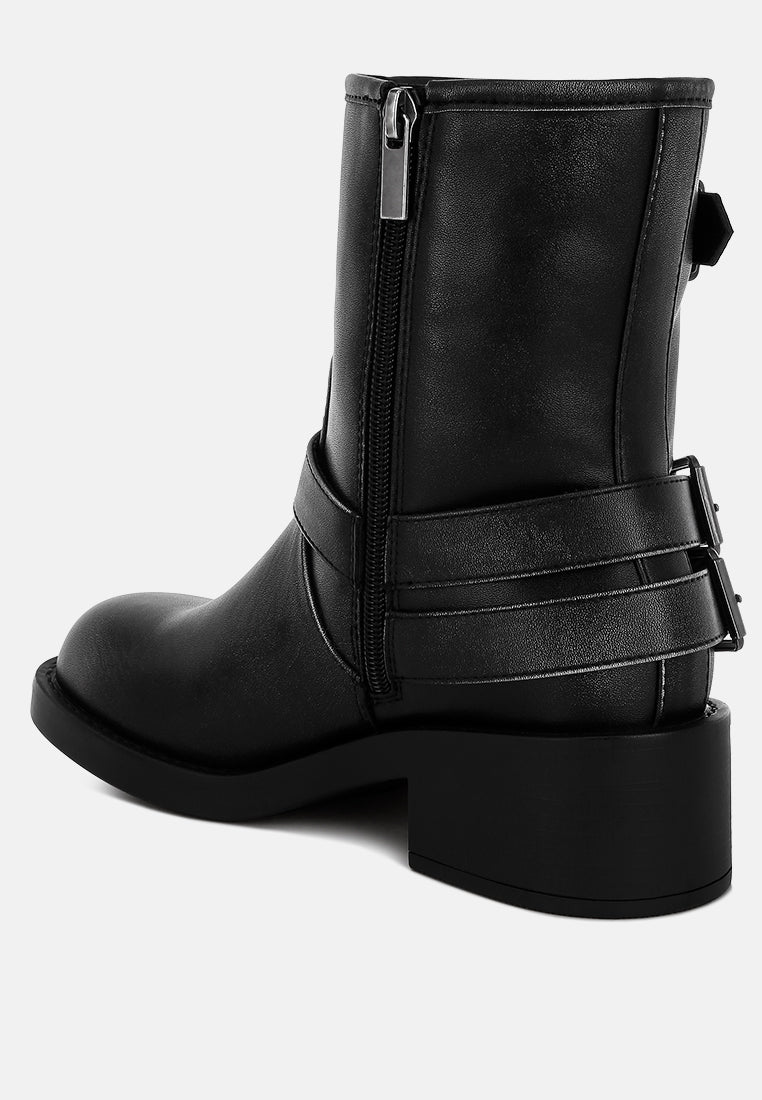 Harness Biker Boots