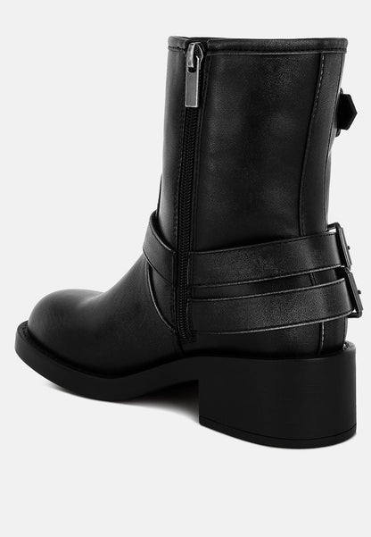 Harness Biker Boots