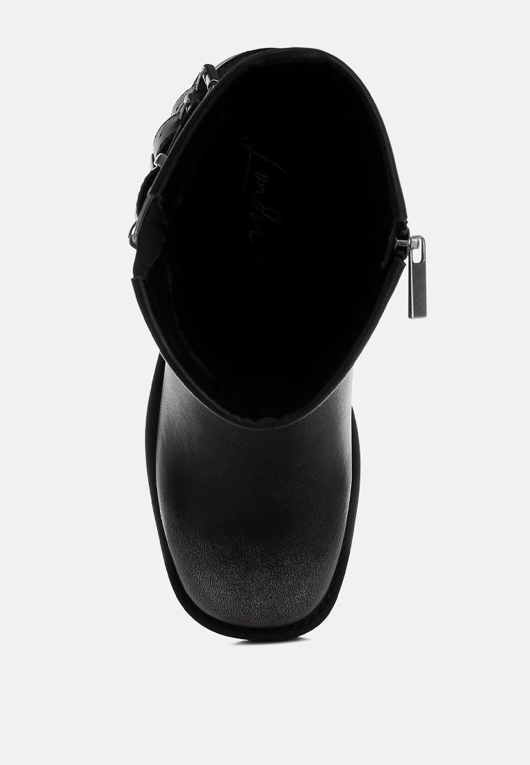 Harness Biker Boots