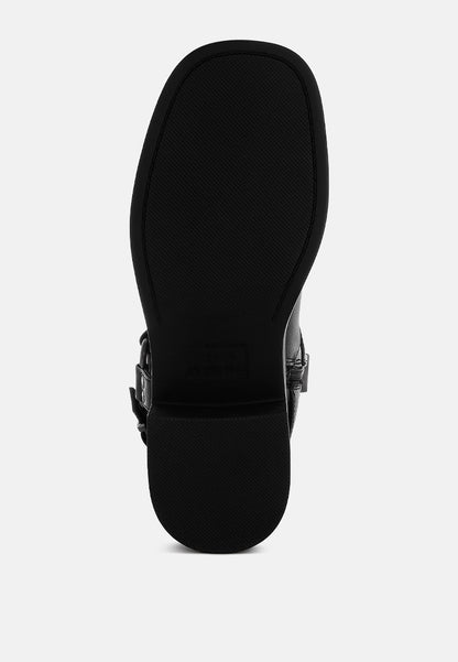Harness Biker Boots