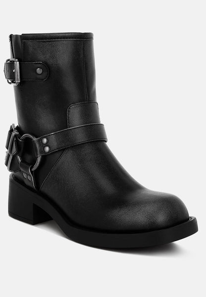 Harness Biker Boots