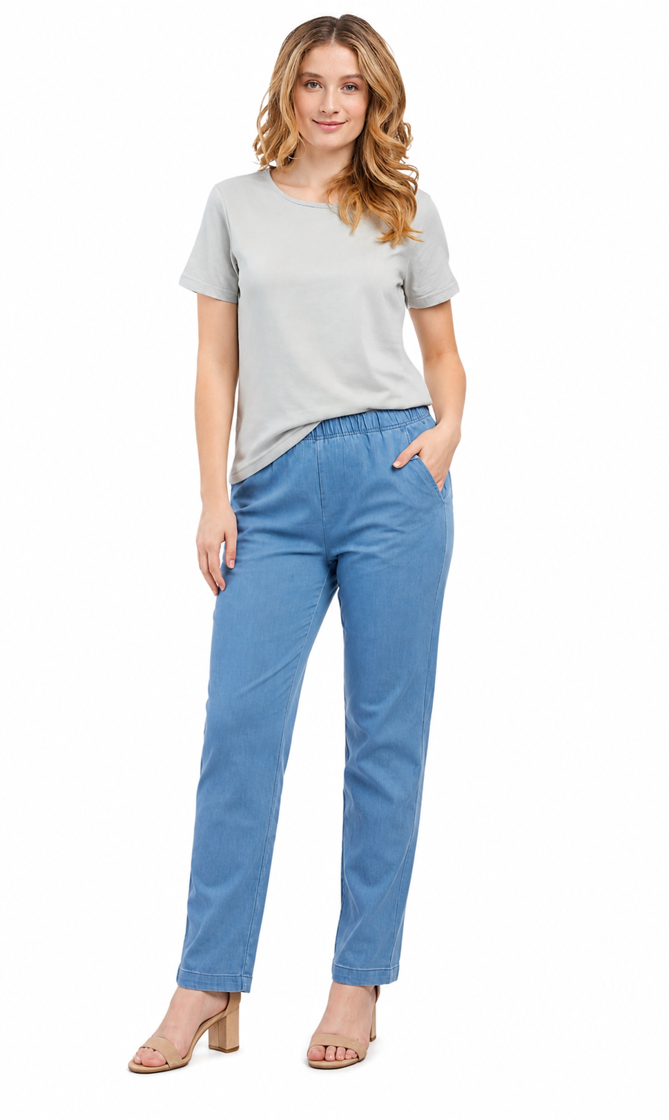 Short Sleeve Crew Neck Tee Cotton Blend