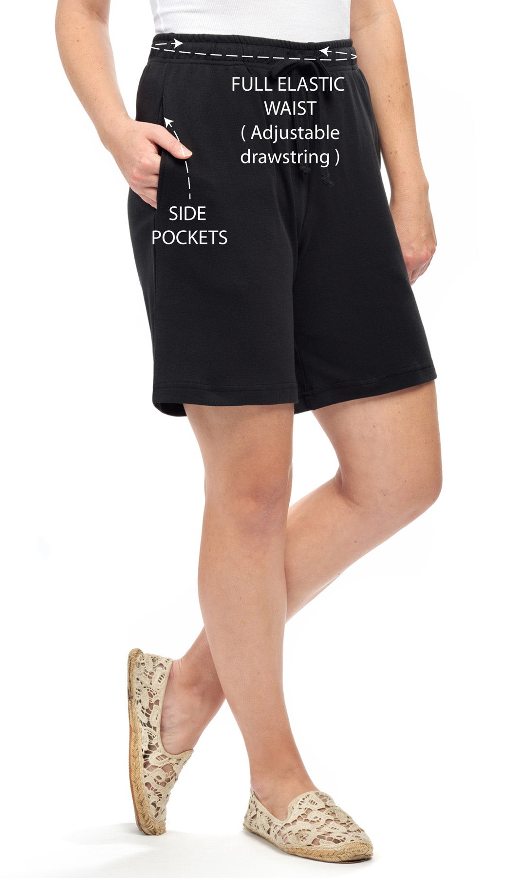 Cotton Interlock Knit Shorts