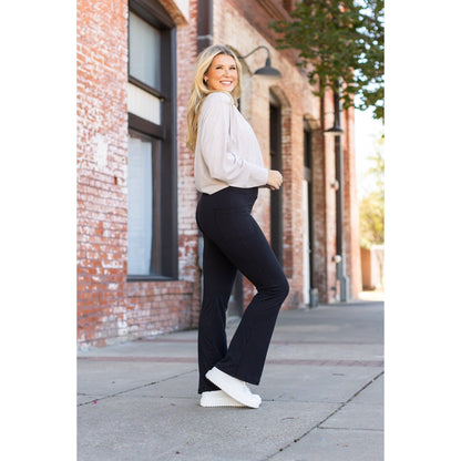 Black Bootcut Leggings