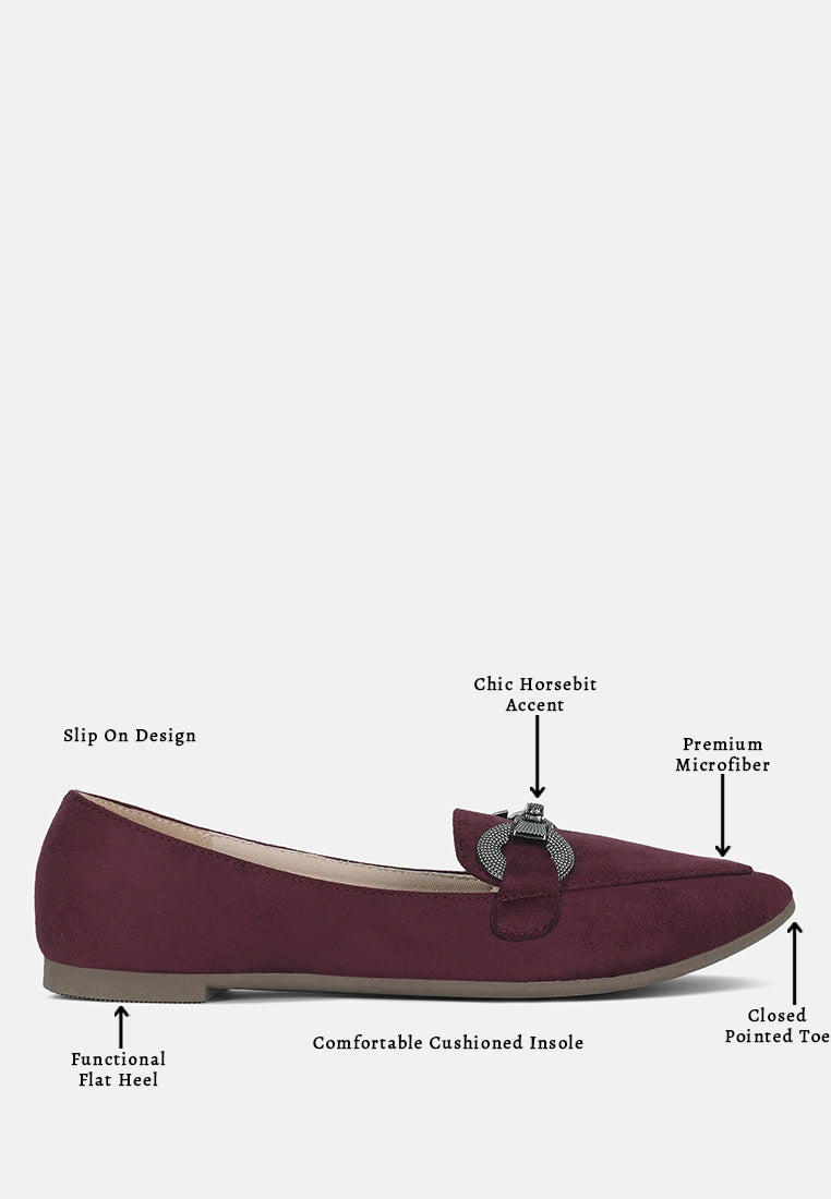 Horsebit Detail Flexible Loafers