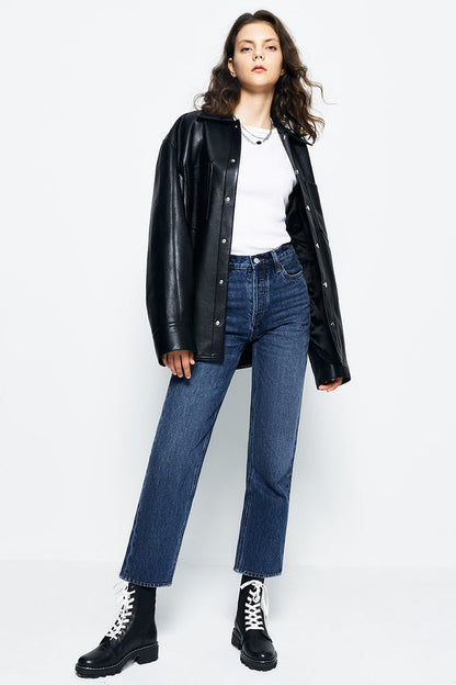Manhattan Straight Ankle Jeans