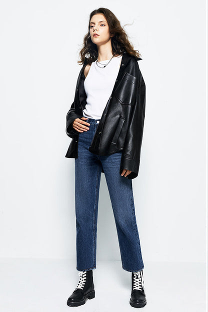 Manhattan Straight Ankle Jeans