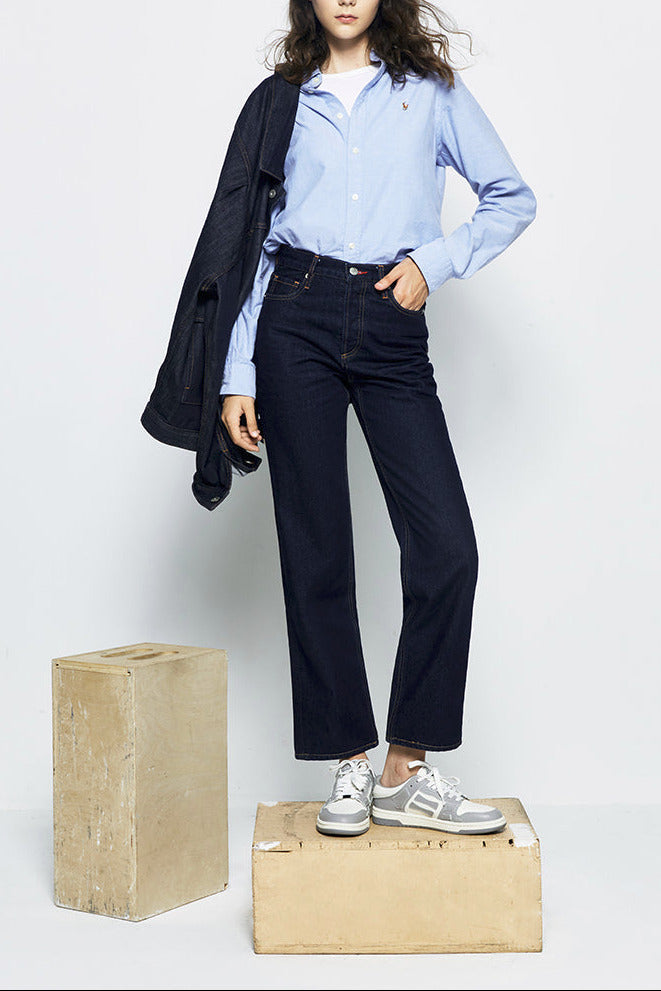 Manhattan Straight Ankle Jeans