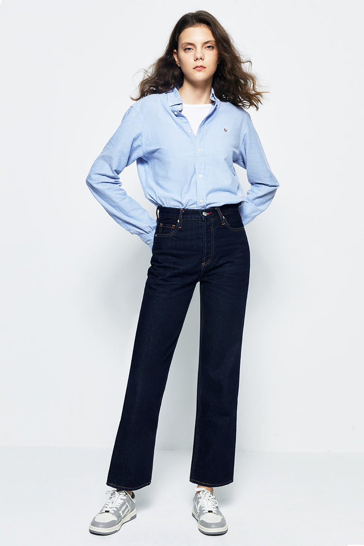 Manhattan Straight Ankle Jeans