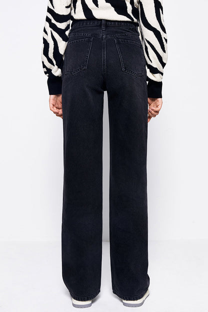 High Rise Wide Jeans