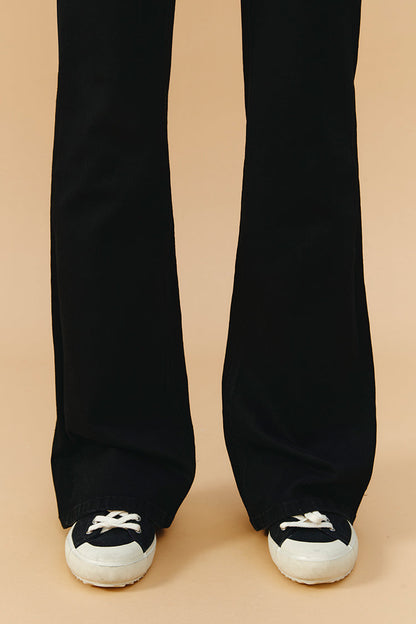 Vintage High Rise Flare Stretch Jeans