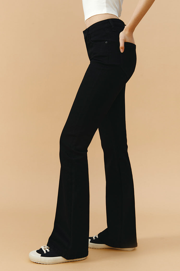 Vintage High Rise Flare Stretch Jeans