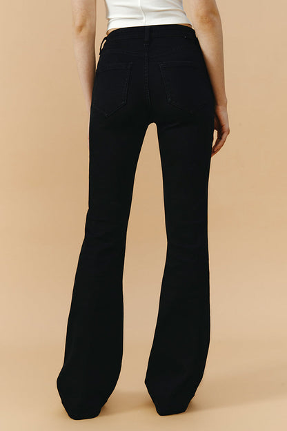 Vintage High Rise Flare Stretch Jeans