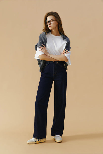 High Rise Wide Jeans