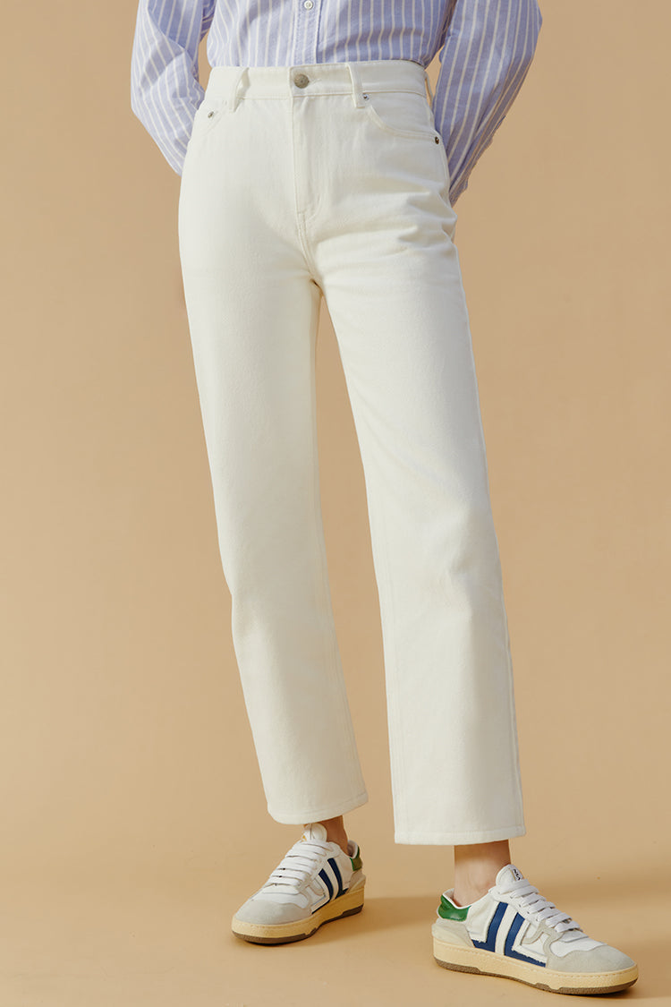 Manhattan Straight Ankle Jeans