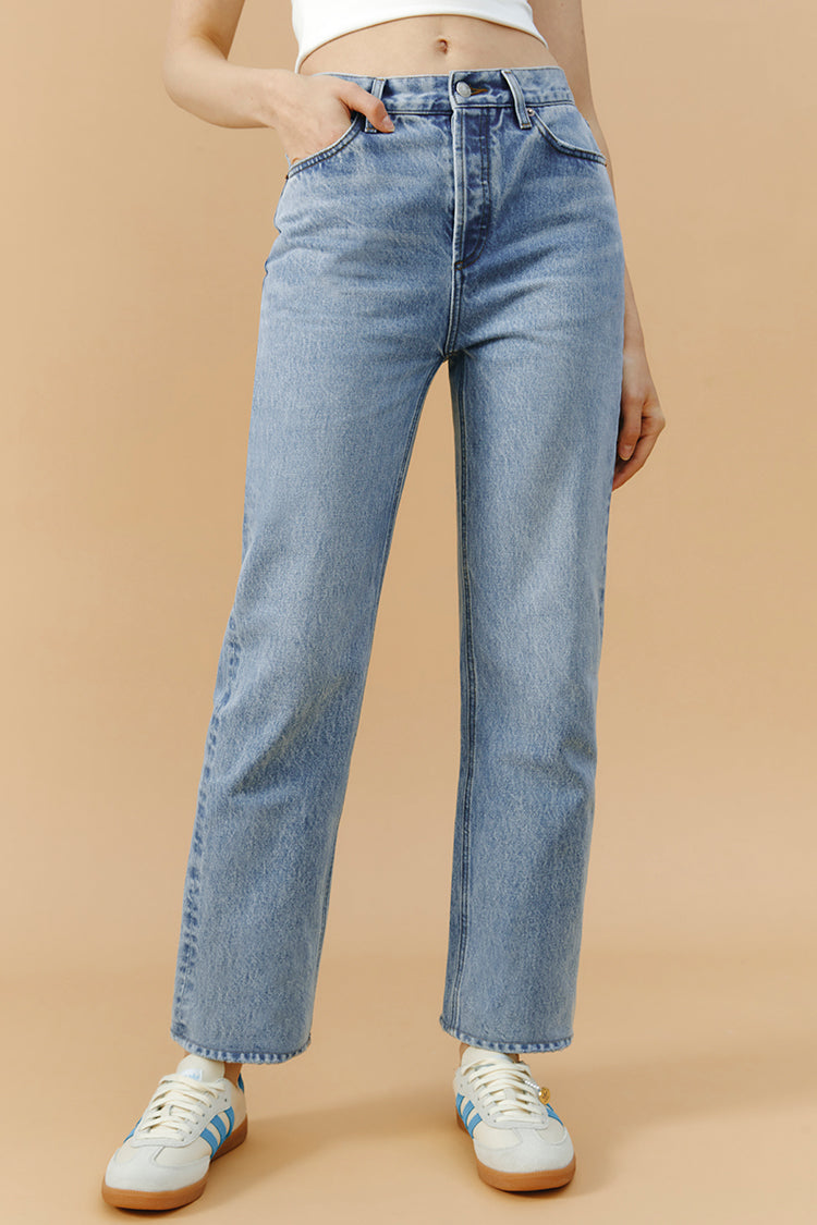 High Rise Manhattan Straight Jeans