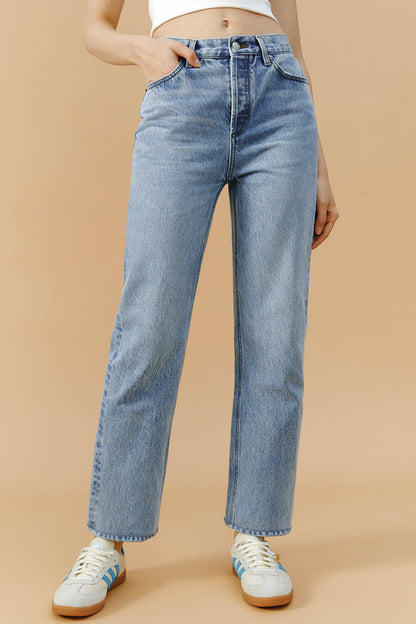High Rise Manhattan Straight Jeans