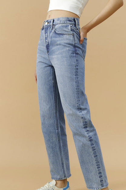 High Rise Manhattan Straight Jeans