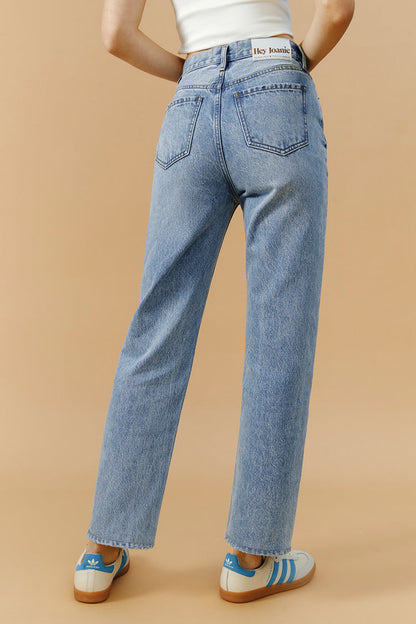 High Rise Manhattan Straight Jeans