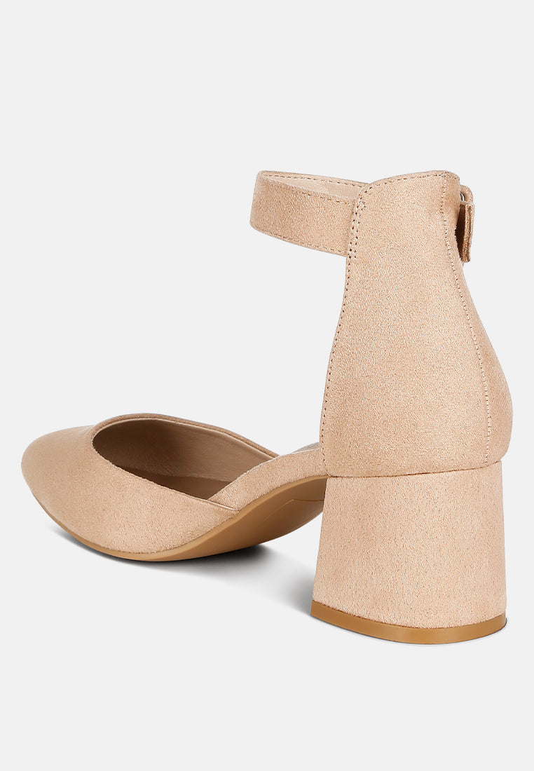 Pointed Toe Block Heel D'orsay