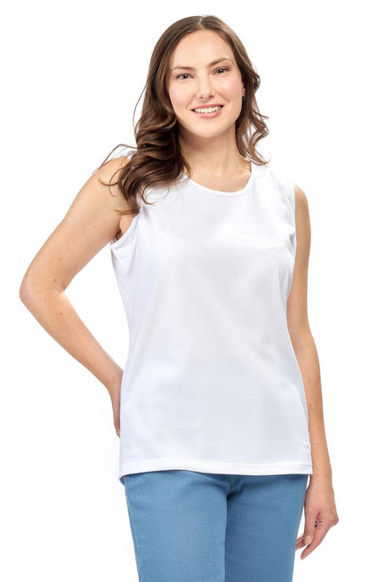 Classic Sleeveless Tank Cotton Blend