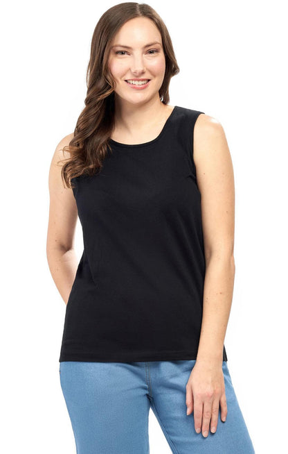 Classic Sleeveless Tank Cotton Blend