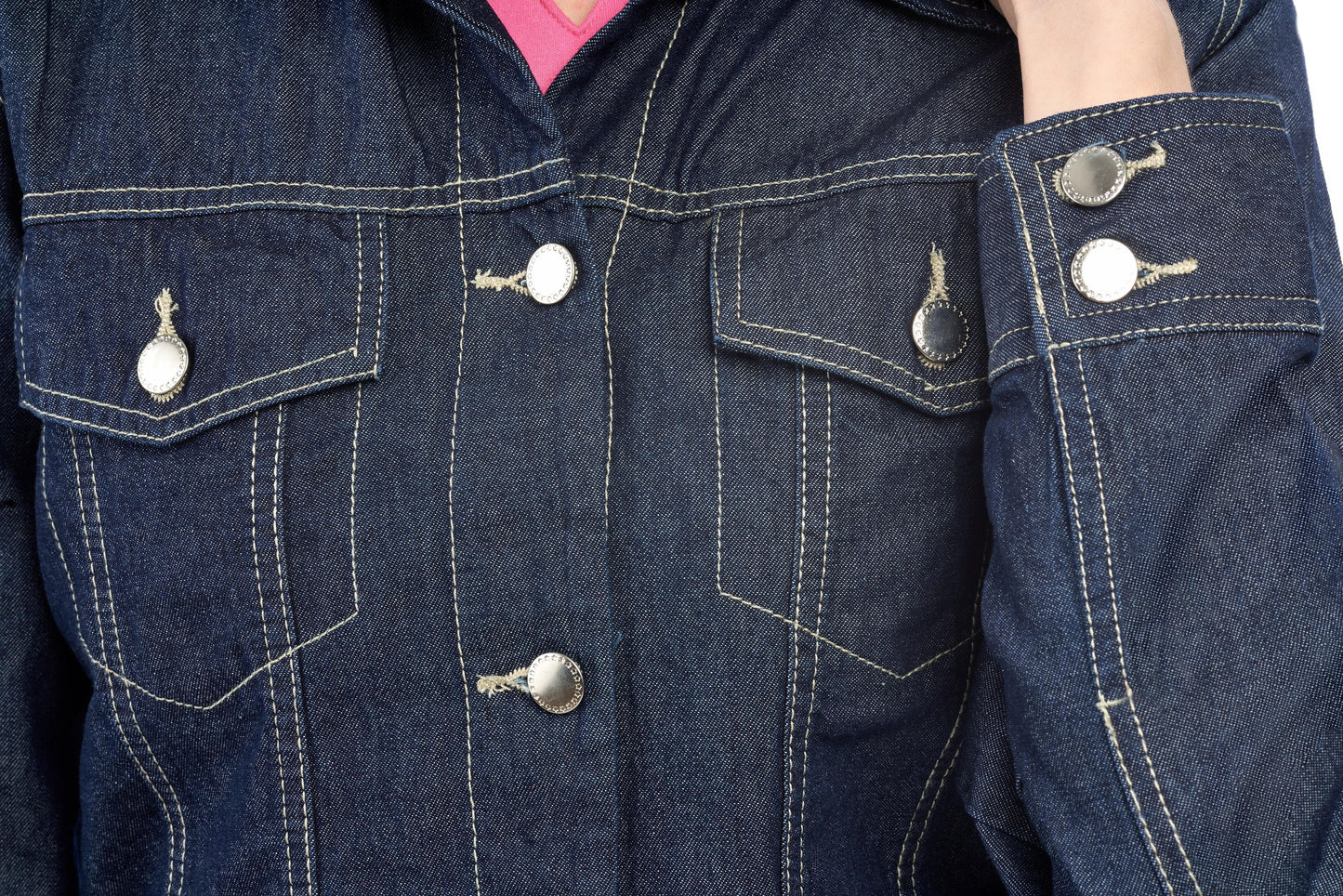 Classic Button Front Denim Jacket