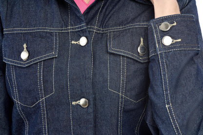 Classic Button Front Denim Jacket