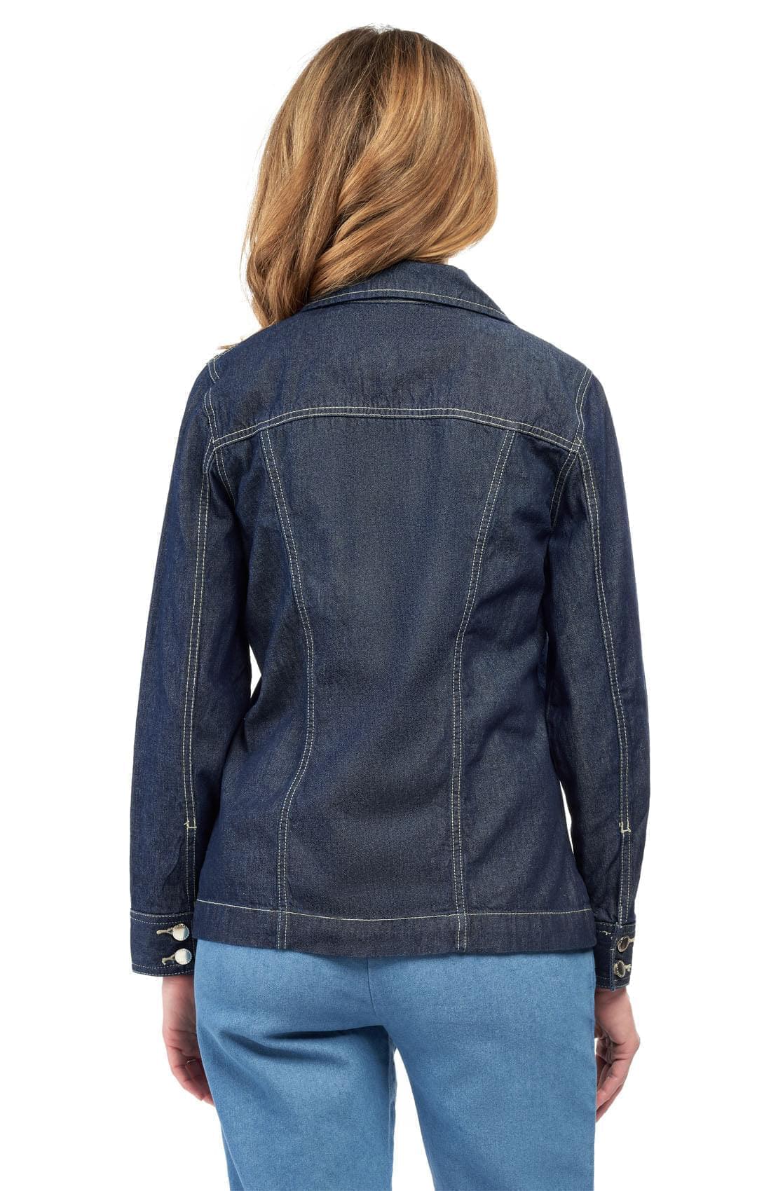 Classic Button Front Denim Jacket