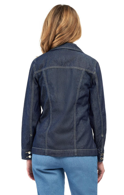 Classic Button Front Denim Jacket