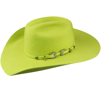 Punchy Wool Felt Women's Cowboy Hat