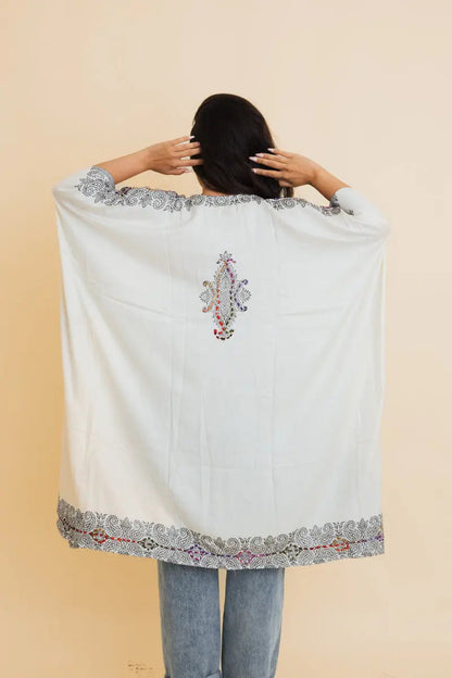 Bohemian Artisan Stitch Kimono