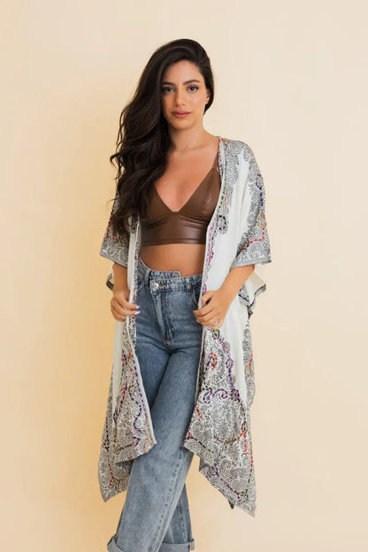Bohemian Artisan Stitch Kimono