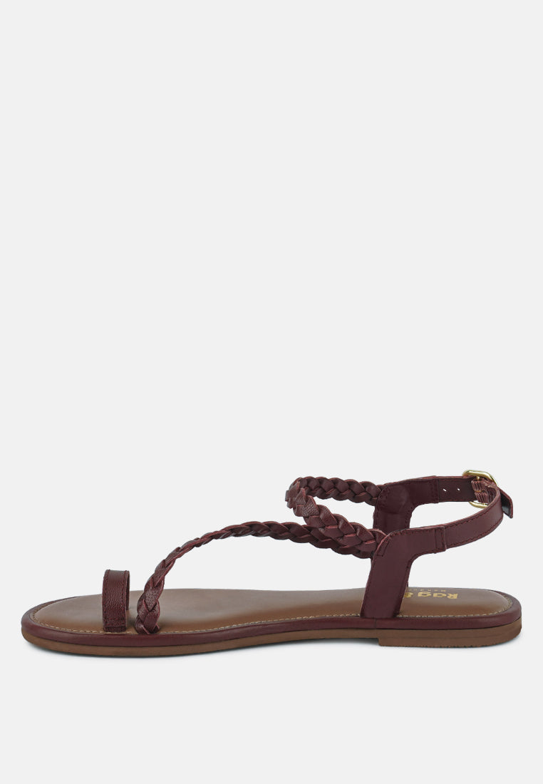Braided Flat Sandals