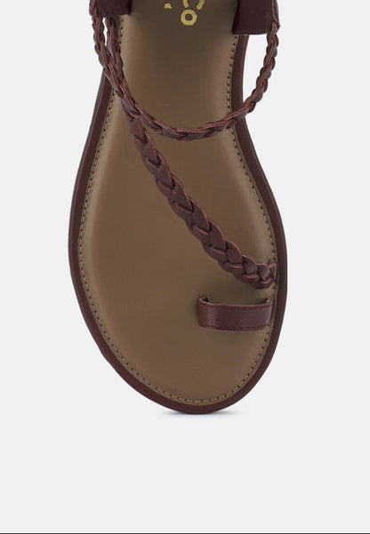 Braided Flat Sandals
