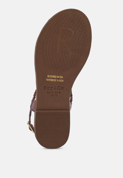 Braided Flat Sandals