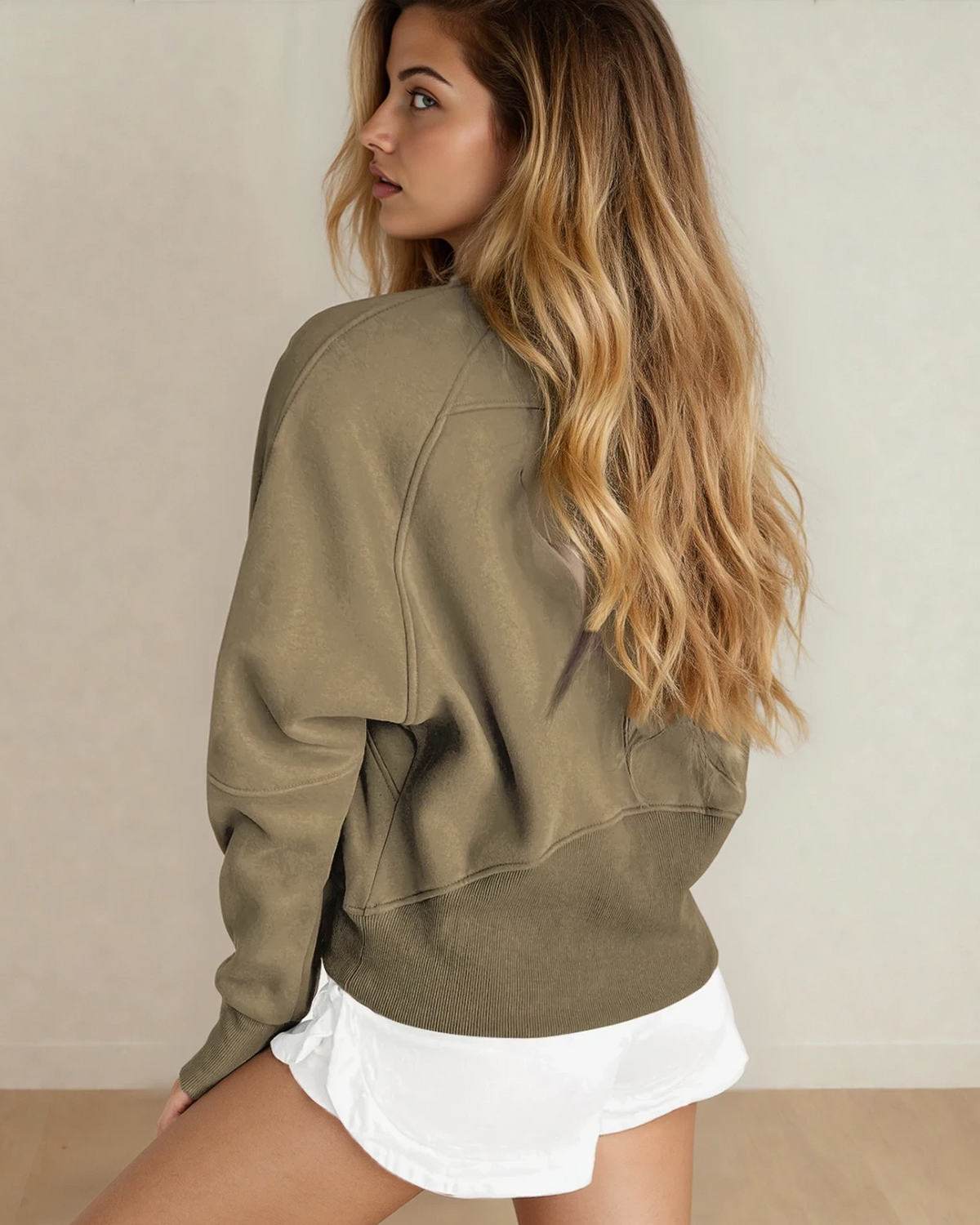 Stand Collar Pocket Pullover Elmwood