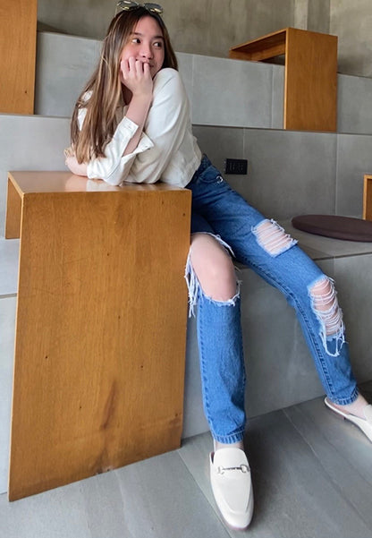Slip On Flat Mules