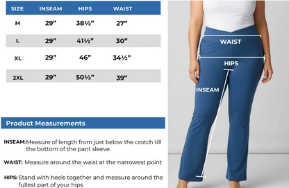 Bootcut Flare Stretch Pants Crossover Waist