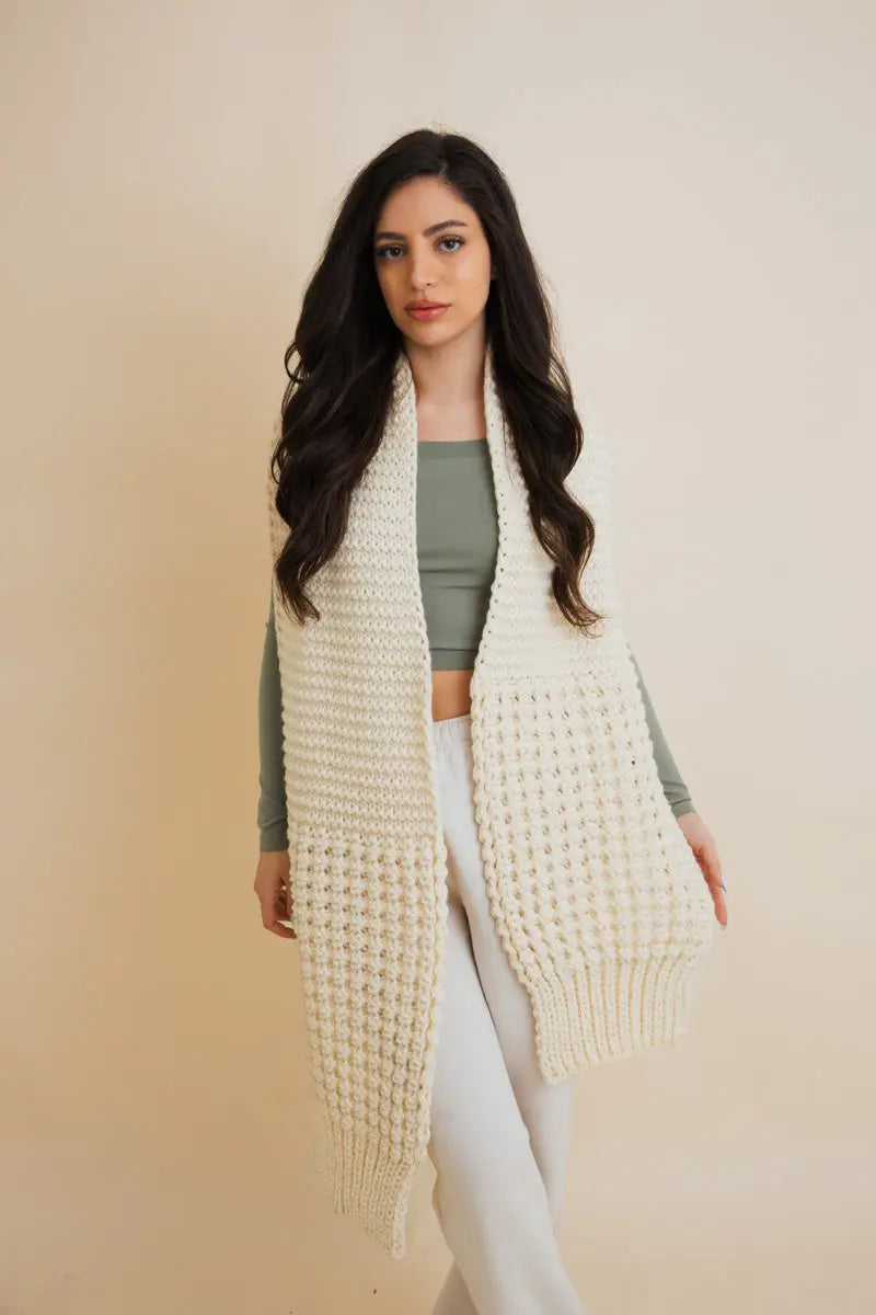 Waffle Weave Scarf