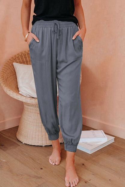 Waistband Jogger Pants Grey