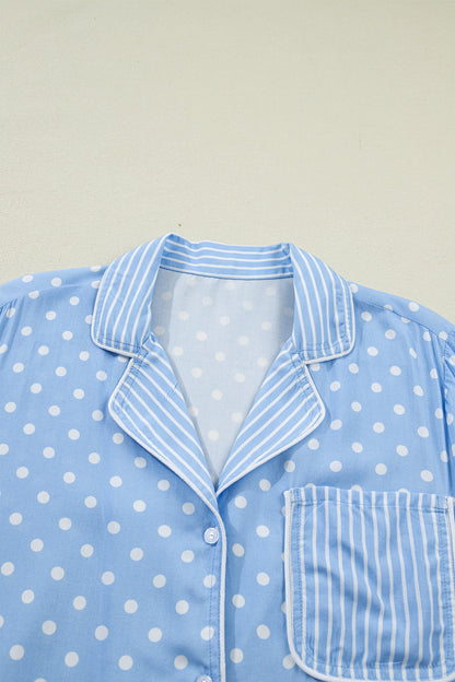 Sky Blue Soft Short Pajama Set