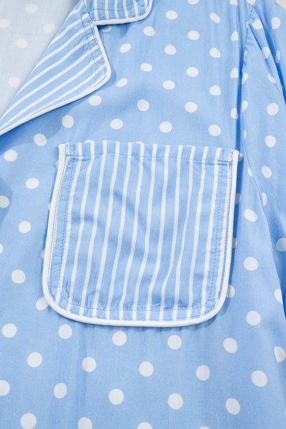 Sky Blue Soft Short Pajama Set