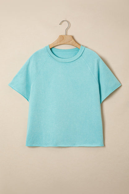 Boxy Cropped Tee Green