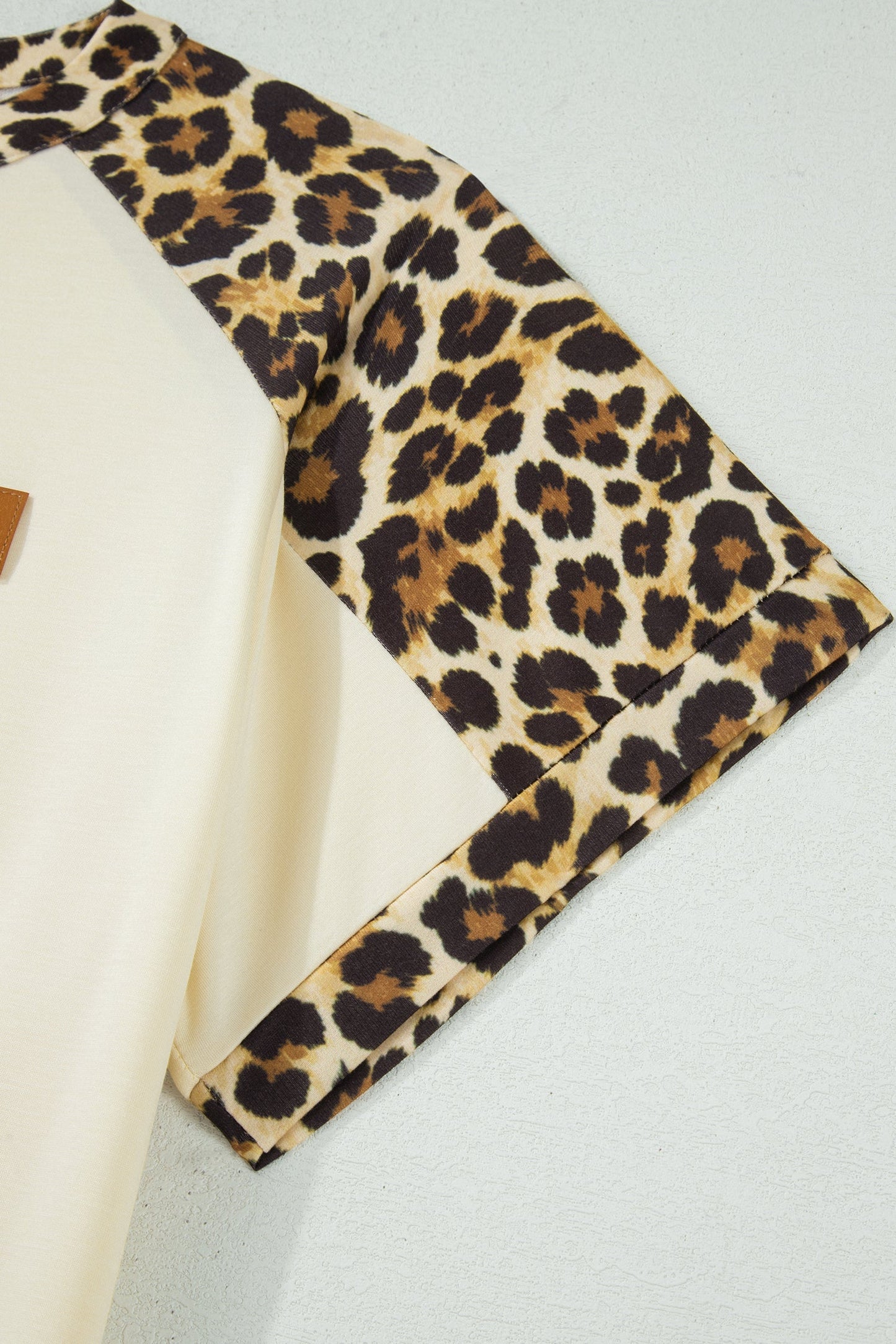 Plus Contrast Leopard Polo Top
