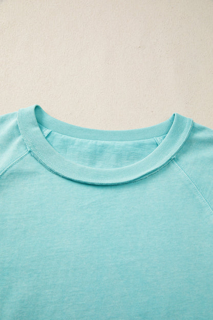 Boxy Cropped Tee Green