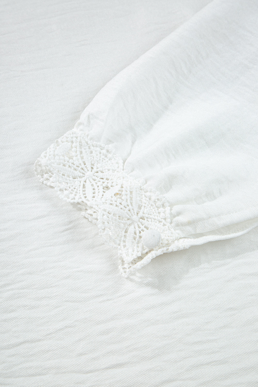Lace Patchwork Button Up Shirt