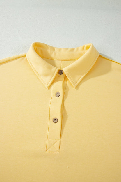 Plus Solid Polo & Shorts Set