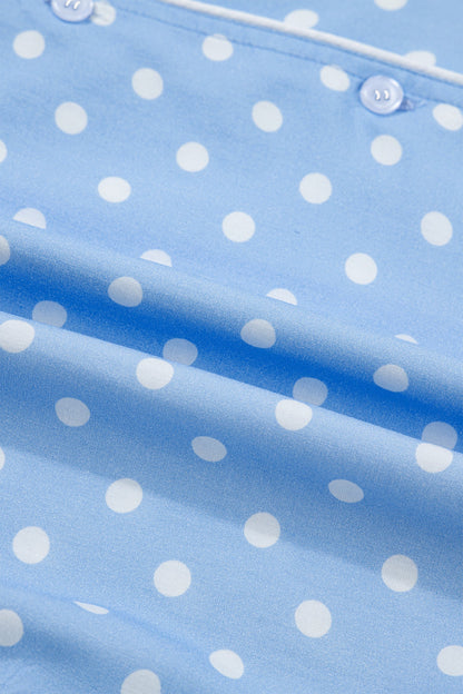 Sky Blue Soft Short Pajama Set